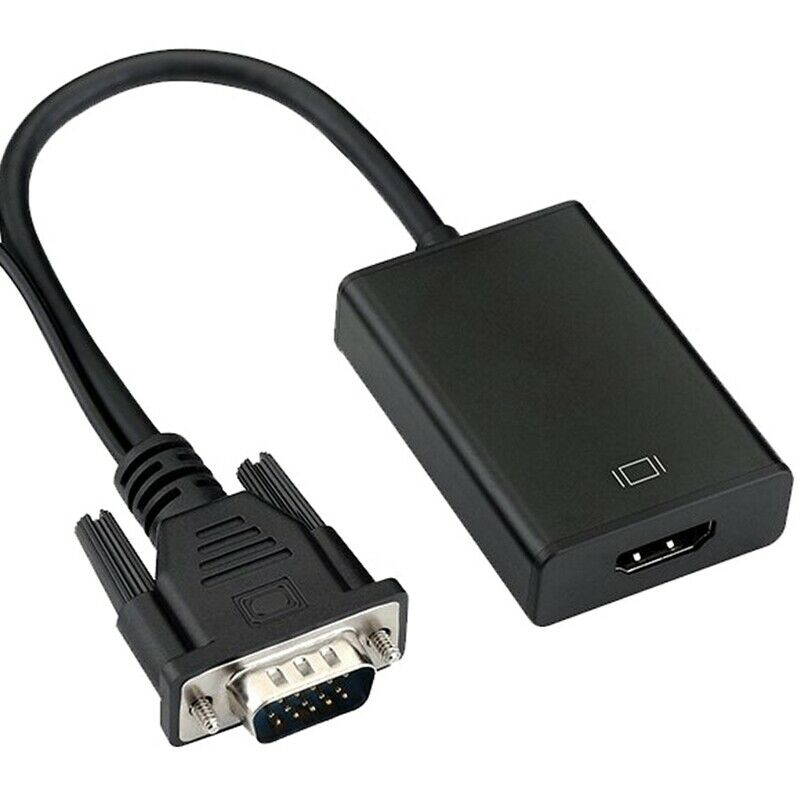 VGA To HDMI Output 1080P HD Audio TV AV HDTV Video Cable Converter Adapter X2U4