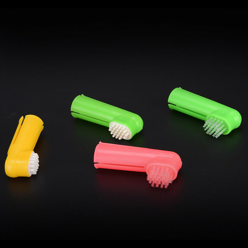 3Pcs/set Pet Finger Toothbrush Dog Breath Double Head Teeth Care CatCleaning 0K
