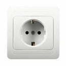 Wall Power Socket Grounded EU Standard Electrical Outlet Dual USB Char PLV