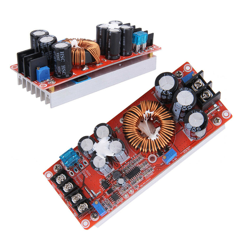 1200W DC-DC Boost Converter Power Supply 8-60V 12V Step up to 12-83V 24V 48