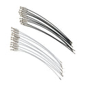 20x Wire Rope Key Ring Stainless Steel Wire Key Chain Pendant Loops Tool