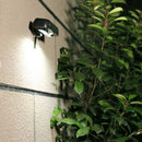 Solar Motion Sensor Wall Light Waterproof 12 LED Garden Street Lamp (Black) A