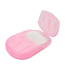 Washing Slice Sheets Hand Bath Travel Scented Foaming Box Paper Soap LJ