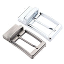 2x Reversible Belt Buckle Single Prong Rectangular Pin Buckle Replacements