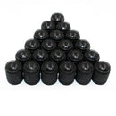 100pcs Black Plastic Wheels  Tire Valve Caps Lid Dust Cover for Auto SUV T KOA