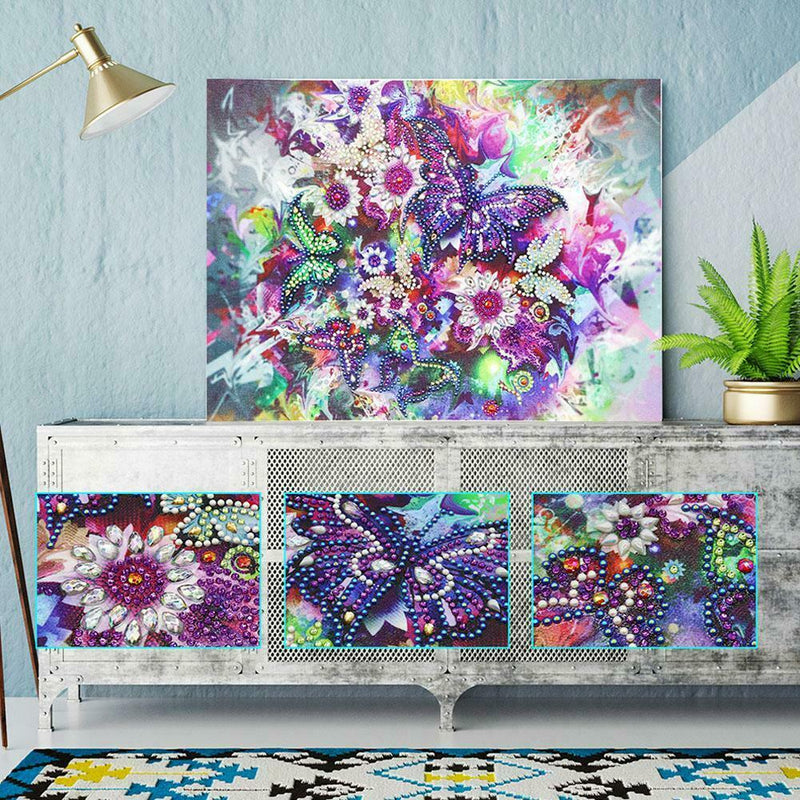 5D DIY Special Shaped Diamond Painting Butterfly Cross Stitch Mosaic Kits