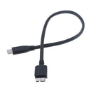 USB c to micro usb cable type c to micro b cable for hdd hard disk 30cm LJ