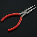 Chain Nose Pliers w/ Ridged Jaws and Cutter Jewellery Tool - Red X5P7