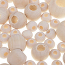 220x Lots Wooden Beads Large Holes For Jewelry Making Crafts