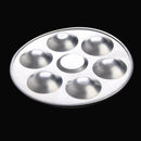 Aluminum Palette 6-Well Round 5.31 Inches V1E2