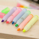 6x/set FLUORESCENT HIGHLIGHTER MARKER PENS Assorted / Office School-Pack Co V2Q0
