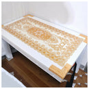 Bronzing Coffee table Tablecloth Hollow Pvc Plastic Coffee table Waterproof W4K4
