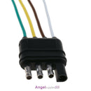 4 Pole Pin US Standard Truck Flat Wiring Harness Kit Side Only Trailer Plug NEW