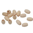 50pcs Stylish Beehive Wood Loose Beads Honeycomb Shape DIY Beading Findings
