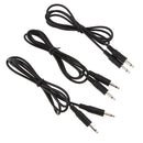 3Pcs Audio Converter Cable 3.5mm Mono Jack Male To Male Extension Cable, 1M