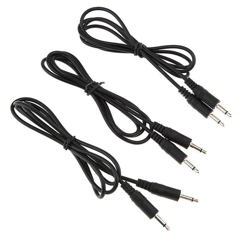 3Pcs Audio Converter Cable 3.5mm Mono Jack Male To Male Extension Cable, 1M
