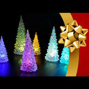 Christmas Tree Ice Crystal Colorful Changing LED Desk Decor