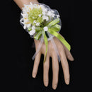 Wedding Bridal Calla Lily Flower Wrist Corsage Bracelet Hand Flower
