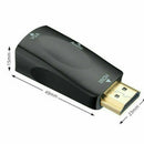 VGA Female To HDMI Male 1080P Video Cable PC HDTV Cord Converter w/ 3.5mm Cable