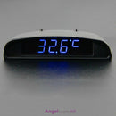 12V 3 In 1 Car Auto Time Clock Thermometer Voltmeter LED Digital Temperature