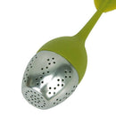 Stainless steel infuser tea strainer lid with silicone Green R3P4