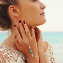 Boho Gypsy Festival Turquoise Upper Arm Chain Armband Bangle Bracelet