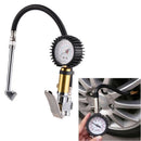 220PSI Motor Auto Car Truck Tire Pressure Gauge Meter Air Inflator Flexible Hose