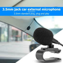 Mini 3.5mm Wired External Auto Microphone Mic For Car DVD Radio Stereo Player