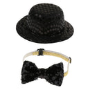 Pet Xmas Costume Accessories Birthday Party Hat Set Headband for Pet from Small