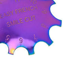 French Smile Line Edge Cutter Stencil Nail Art Trimmer Cutting Template