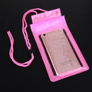 Strong 3 Layer Sealing Waterproof Smart Phone Pouch for Water Sport(Pink)