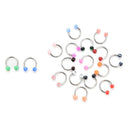 10x Eyebrow Lip Tongue Nose Navel Belly Button Studs Body Piercing ly