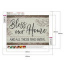 5D DIY Full Drill Diamond Painting Letter Cross Stitch Mosaic Kit (JH046)