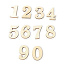 10pcs Rustic Wooden Digital Number DIY Craft Table Scatter Home Decoration
