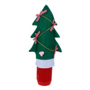 Christmas Tree Shape Wine Bottle Cover Home Party Decoration with Mini Bow