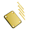 Golden 4 Holes Neck Plate W/ Screws For  Electric Guitar
