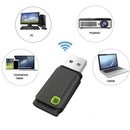 USB 300MBPS WIFI 3 Wireless Adapters PC Dongle Windows 10/87 XP Vistas Black