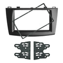 Car Radio Fascia Trim Kit, 9 Inch 2 Din DVD Frame Install Kit for MAZDA 3 2