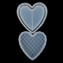 Heart-shaped Cut Section Mold DIY Crystal Epoxy Storage Box Mould Jewelry CSEAU