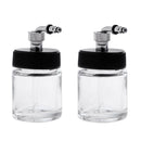 2Pcs 22CC Airbrush Airbrushing Airbrush Gun Spare Glass Jars Bottle Airbrush Kit