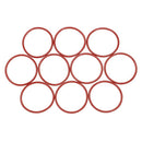 10 pcs Silicone O-Ring Oil Seal Seals Washer Red 45 x 2.5 x 40mm