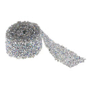 1 Yard Bling Crystal Rhinestone Applique Trims Iron on for Bridal Belt Dress