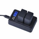 For Dmw-Bmb9E Usb Lcd Display Dual Port Battery Charger For Panasonic Lumix J5V4