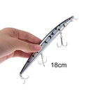 long minnow fishing lure plastic hard bait tackle basscrankbaits 18cm/7.08"26g3T