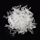 Fashion Women's 500pcs Elastic Rubber Clear Hair Ties Band Ropes Ponytail Holder