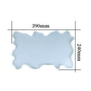 39*24cm Crystal Epoxy Tray Making Silicone Mold Irregular Large Rectangular DIY#