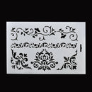 Crown Flower Vine Layering Stencil Scrapbooking Embossing DIY Paper Card Craft