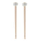 Pack of 2 Wood Chinese Gong Mallets Hammers Percussion Instrument Parts