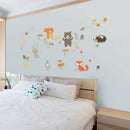 Cute Jungle Animal Zoo Wall Stickers Nursery Girls Childrens Bedroom Art Decals