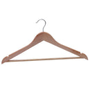10 Pieces Solid and rotating metal hook Wooden Hangers with Notches Non-sli